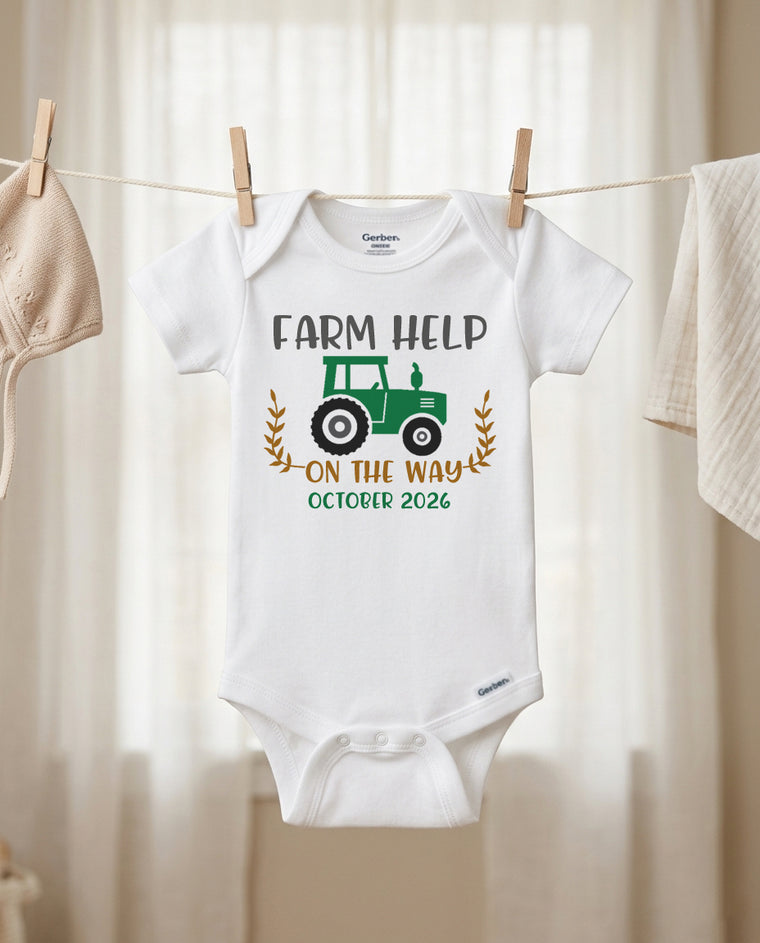 Farm Help on the Way, Green Tractor