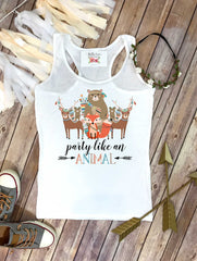 Woodland Birthday, Party Like an Animal, Woodland Animal Birthday, Woodland Party, Woodland Birthday, Mommy and Me Shirts, Party Animal,