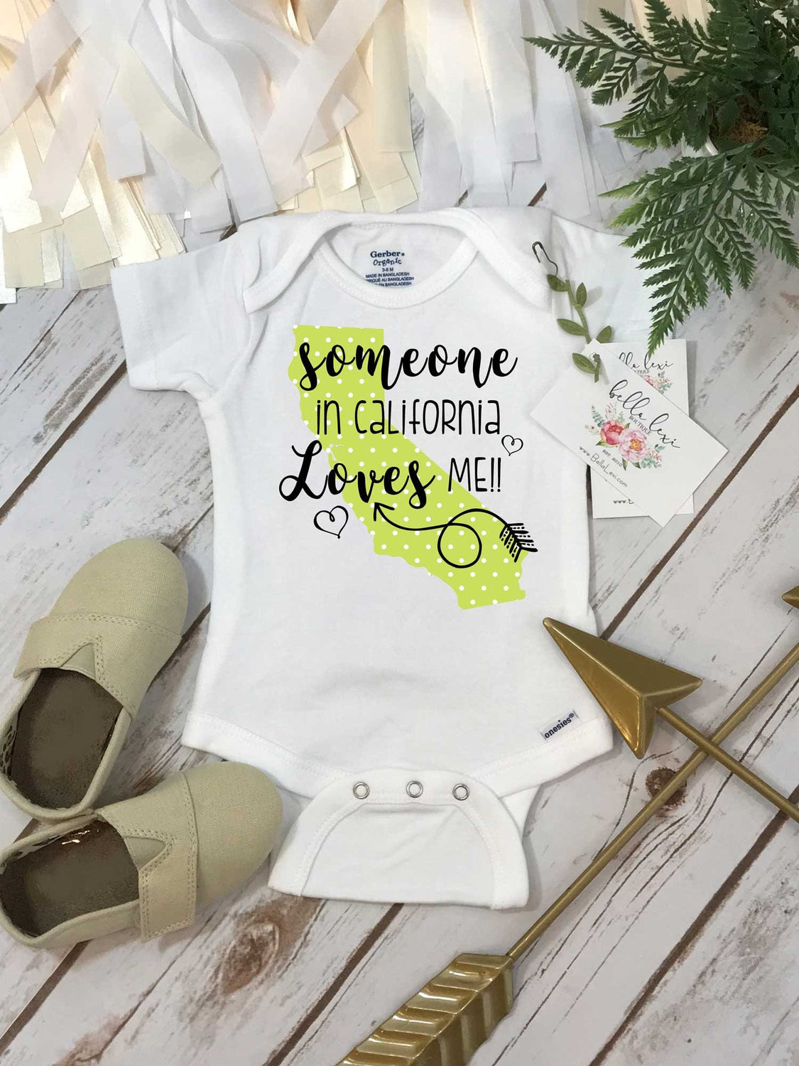 California Onesie®, Baby Shower Gift, Someone in California, State Onesie, from California Love, Niece Gift, Gift from Auntie, Nephew Gifts
