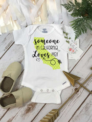 California Onesie®, Baby Shower Gift, Someone in California, State Onesie, from California Love, Niece Gift, Gift from Auntie, Nephew Gifts