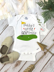 Golf Baby, Daddy's Little Golf Buddy, Baby Shower Gift, Golf Baby shirt, Golfing Buddy, Golf with Daddy Shirt, Golf Baby Reveal, Golf Set
