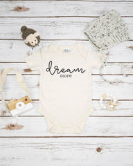 Organic Baby Gift, DREAM MORE, Organic Baby Clothes, Baby Shower Gift, Organic Baby Gifts, Organic Baby, Organic Bodysuit, Organic Mom Gift
