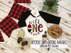 Wild One First Birthday Shirt • Lumberjack Outfit Boy • Buffalo Plaid Birthday Tee • Woodland 1st Birthday Shirt • Rustic Camping Theme Prty