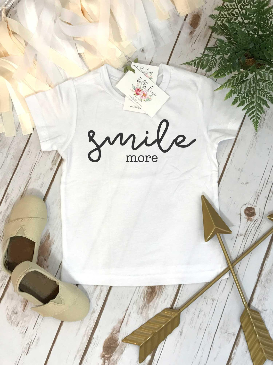 Cute Girl Gift, Smile More, Baby Shower Gift, Boho Baby Clothes, Cute Baby Clothes, Baby Girl Clothes, Baby Girl Gift,Niece Gift,Smile Shirt
