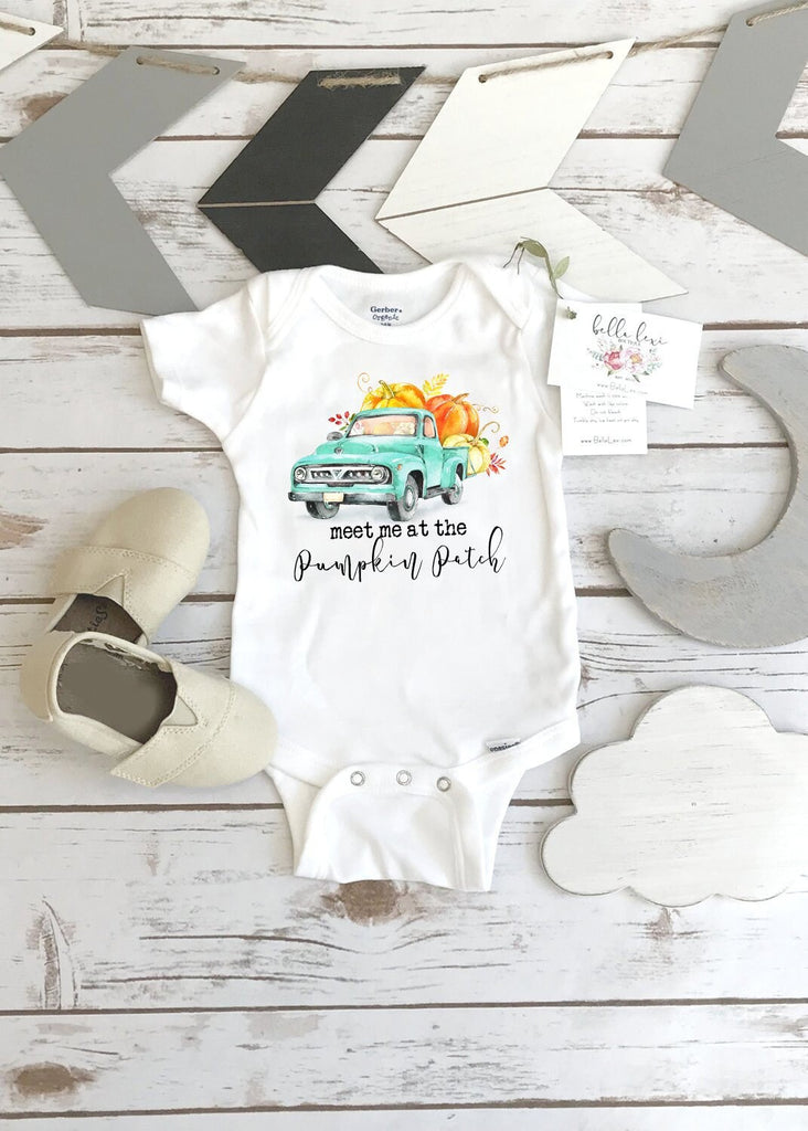 Pumpkin Onesie®, Halloween Onesie, Meet me at the Pumpkin Patch, Fall Baby Outfit, Pumpkin Baby Bodysuit, Fall Baby Shirt, First Halloween