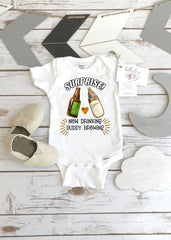 New Drinking Buddy Brewing, Beer Onesie®, Pregnancy Reveal, Uncle Baby Reveal, Pregnancy Announcement, Baby BrewingDaddy, Baby Announcement