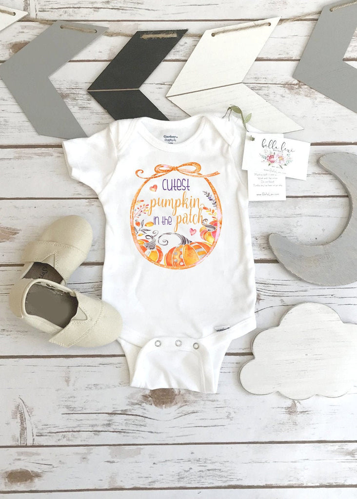 Halloween Onesie®, Cutest Pumpkin in the Patch, Halloween Shirt, First Halloween, Little Pumpkin, 1st Halloween, Baby Shower Gift, Newborn