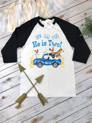 Second Birthday, Oink Baa Moo, Farm Birthday, Oink Moo Turning Two, 2nd Birthday, Blue Truck Party, Farm Party Theme, Mom Dad Birthday SHIRT