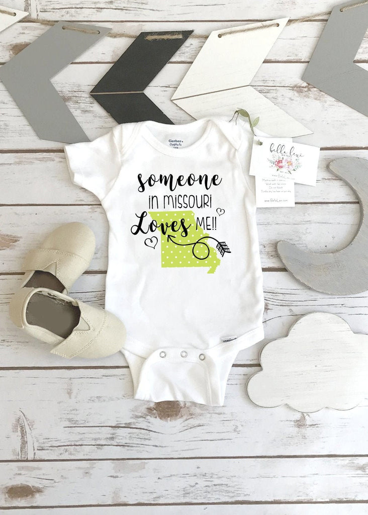 Missouri Onesie®, Baby Shower Gift, Someone in Missouri, State Onesie, from Missouri Love, Niece Gift, Gift from Auntie, Nephew Gifts, Aunt