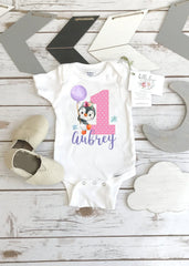 Penguin Birthday, First Birthday Onesie®, Penguin Theme, Birthday Shirt, 1st Birthday, Girl Birthday Romper, Penguin Party, Winter Birthday