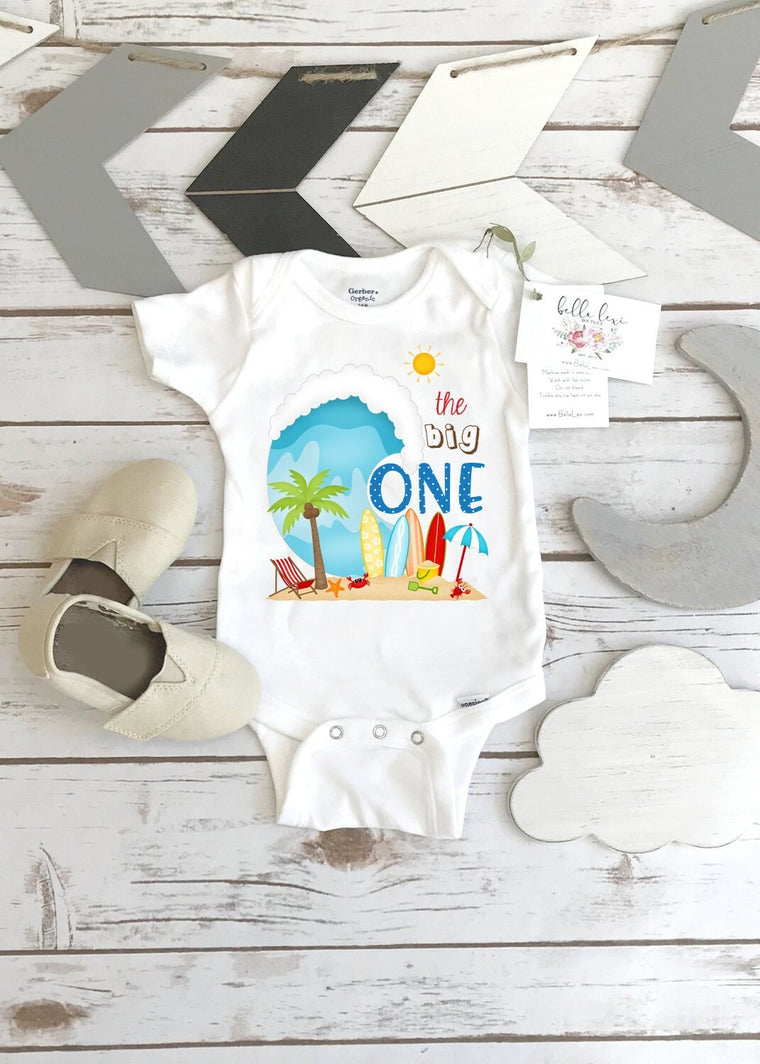 First Birthday Onesie®, Under the Sea Party, Surf Birthday, 1st Birthday, The Big One, Ocean Party, Wave Birthday, Beach birthday,Wave Party