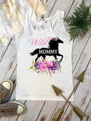 Horse Birthday, Wild Mommy, Cowgirl Birthday, Horse Party, Mommy Gift, Pony Birthday, Cute Mom Gifts, Pony Party, Girl Birthday, Horse Shirt
