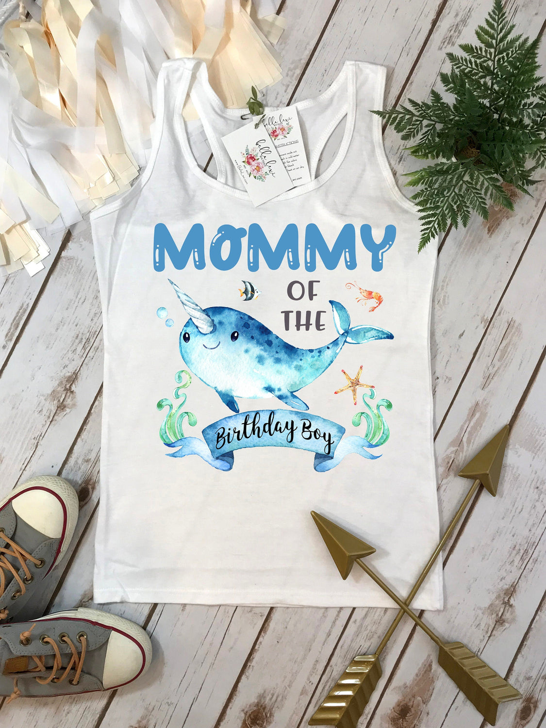 Under the Sea Party, Narwhal Birthday shirt, 1st Birthday, Ocean Party, Shark Birthday, Ofishally One, Mommy of the Birthday Boy, ONEder Sea