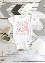 Oneder the Sea Onesie®, Under the Sea Party, Whale Birthday shirt, 1st Birthday, Girl Birthday Shirt, Ocean Party, Mermaid Birthday, I am 1