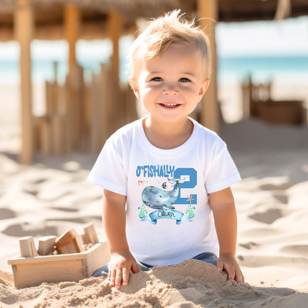 O'Fishally 2, Under the Sea Party, Whale Birthday, 2nd Birthday, Ocean Party, Fish Birthday, Sealife birthday, OceanCore, Shark Shirt, Shark