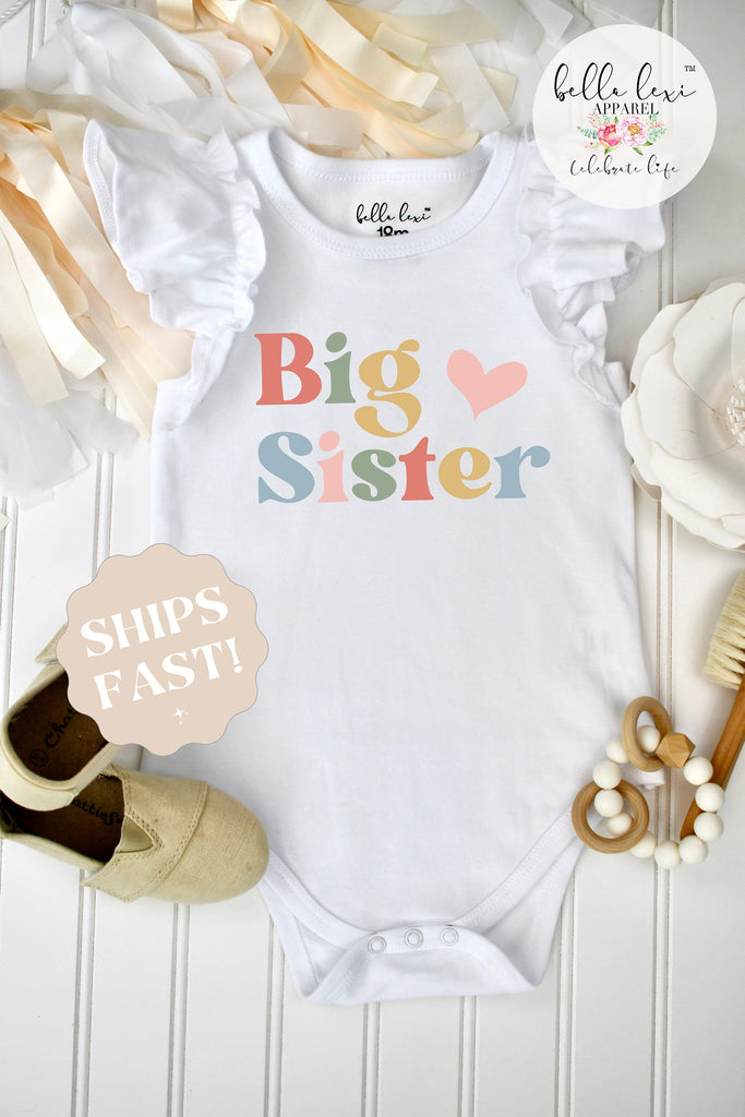 Big Sister Reveal, Kids Announcement Shirt, Big Sister Gift, Pregnancy Reveal, Sister Reveal, Siblings Shirt, Big Sister Shirt, Sister Tee