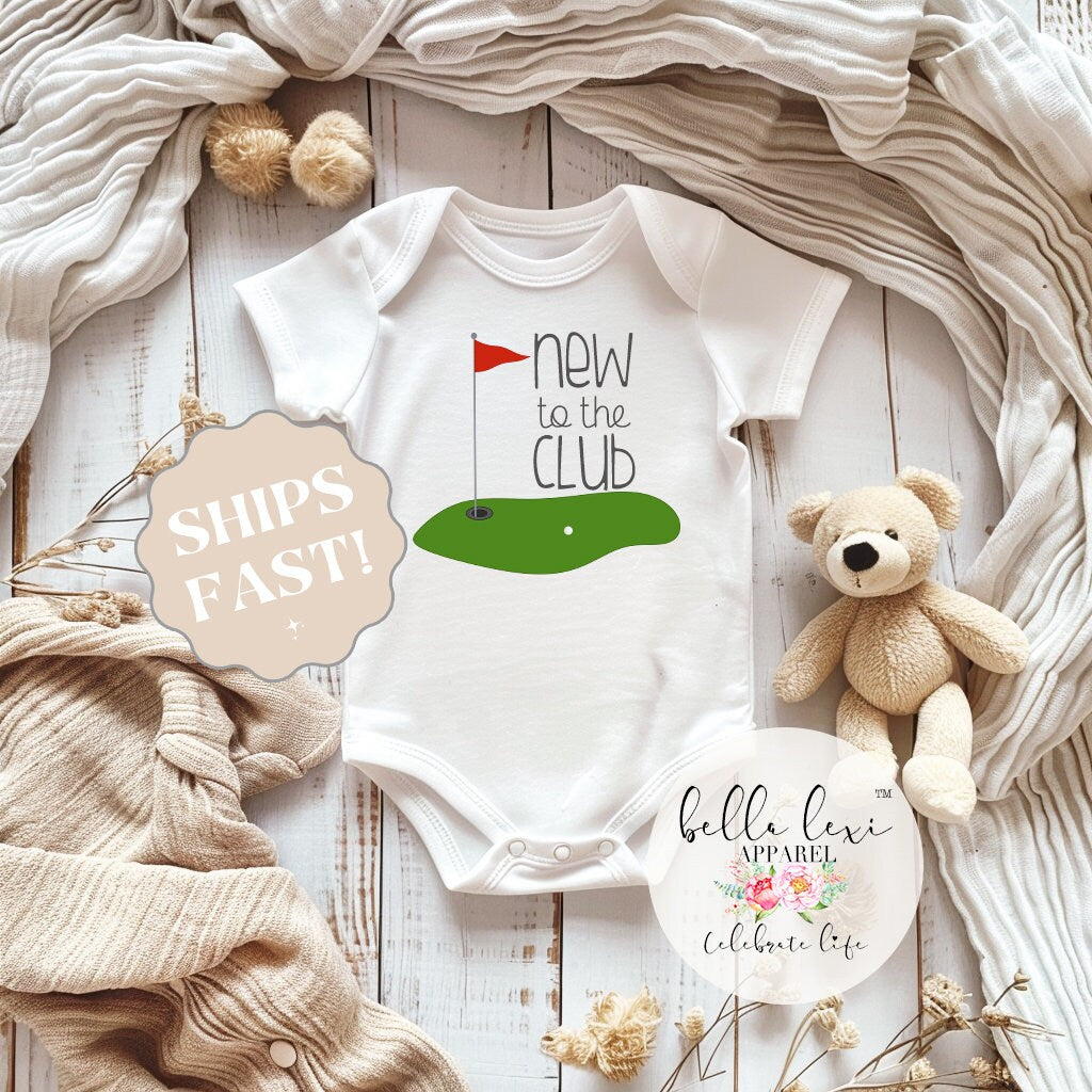 Golf Onesie®, Daddy's Golf Buddy, Baby Shower Gift, Golf Baby, Golfing Buddy, Golf with Daddy Shirt, Pack my Diapers going Golfin, New Club