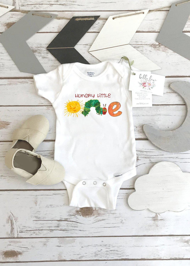 Birthday Onesie®, Caterpillar Party, Hungry Little ONE, Caterpillar Birthday Shirt, Hungry Little Party, Bugs Birthday, First Birthday, Boy