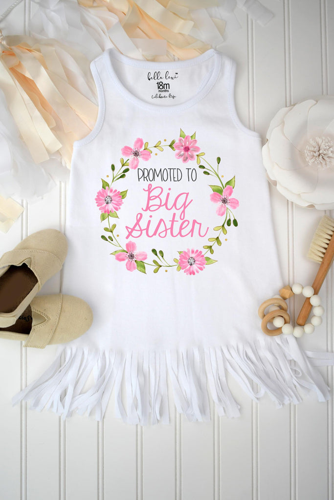 Promoted to Big Sister Onesie | Pregnancy Announcement, Sibling Reveal