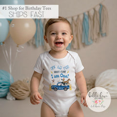 First Birthday Onesie®, Oink Baa Moo, Little Truck Birthday, Oink Moo Turning ONE, 1st Birthday, Blue Truck Party, Farm Party, Boy Birthday