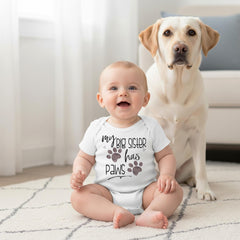 My Big Sister Has Paws, Pregnancy Announcement, Baby Gifts, Pregnancy Reveal, Baby Reveal, Baby Announcement, Fur Baby Bodysuit, Dog Shirt,