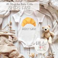 Freshly Baked Baby Onesie® | Cute Baby Shower Gift | Funny Newborn Outfit | Unisex Baby Clothes | Foodie Baby Bodysuit | Newborn Gift