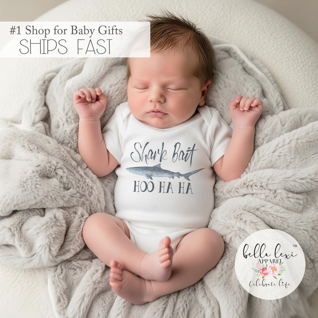 Shark Onesie®, Cute Baby Gift, Newborn Baby Gift, Shark Shirt, Funny Baby Gift, Shark Baby, Nephew Gift funny, Baby Shower, Under the Sea