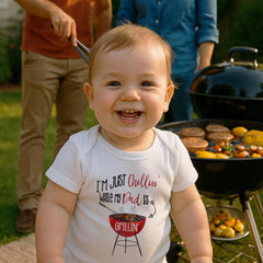 Dad Onesie®, Father Gift from Baby, Father's Day Gift, Cute Baby Gift, Baby Shower Gift, BBQ Shirt,Grillin Daddy, BBQ Gift, Pregnancy Reveal