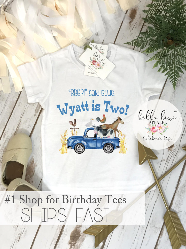 Oink Baa Moo I'm Two! | Farm Theme 2nd Birthday Shirt