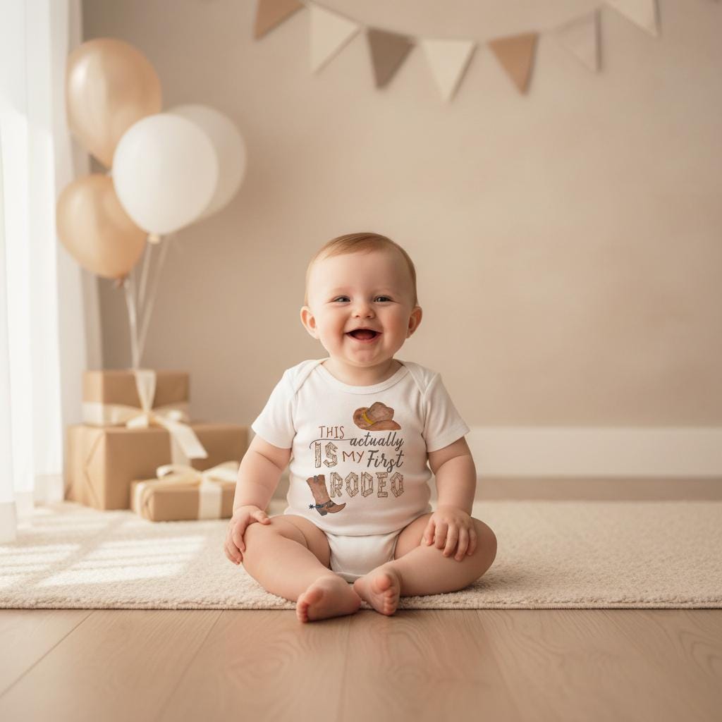 My First Rodeo, Cowboy Onesie®, Boy Country Romper, Western Boy Romper, Rodeo shirt, Baby Shower Gift, Western shirt, Country Baby Gift