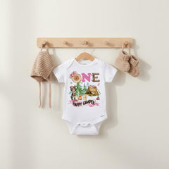 First Birthday Onesie®, Camping Birthday, 1st Birthday, Camping Party, Bear Party, ONE HAPPY CAMPER, Wild One Birthday, Camp Party, Girl