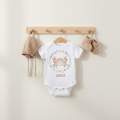 Cancer Baby Onesie®, Zodiac Sign Baby Outfit, Astrology Baby Shower Gift, Horoscope Baby Bodysuit, June July Birthday, Newborn Zodiac Shirt