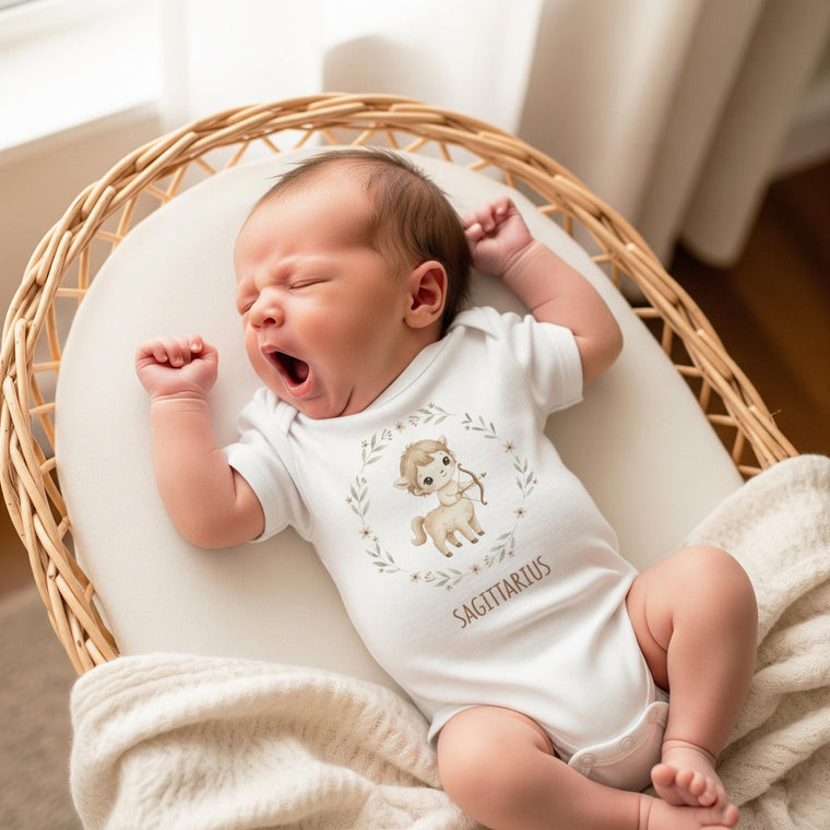 Sagittarius Baby Onesie, Zodiac Sign Baby Gift