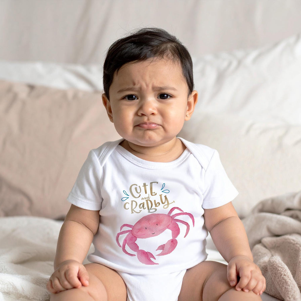 Newborn Gift, Cute and Crabby, Baby Shower Gift, Crab Boil, Nephew Gift, Niece Gift, Gift from Auntie, Seafood boil, Louisiana Baby Gift