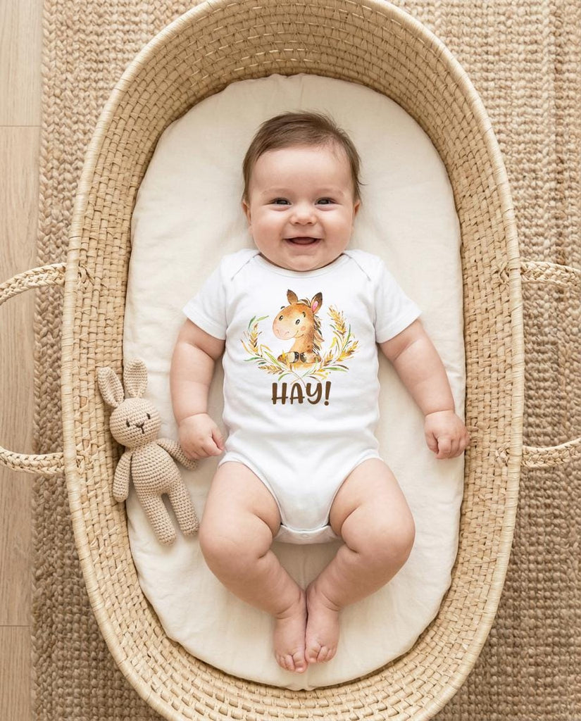 Baby Shower Gift, Horse Onesie®, Country Baby, Farm shirt, Cowgirl, New to the Herd, Farm Baby Gift, Cute Baby Clothes, Horse Theme, Horses