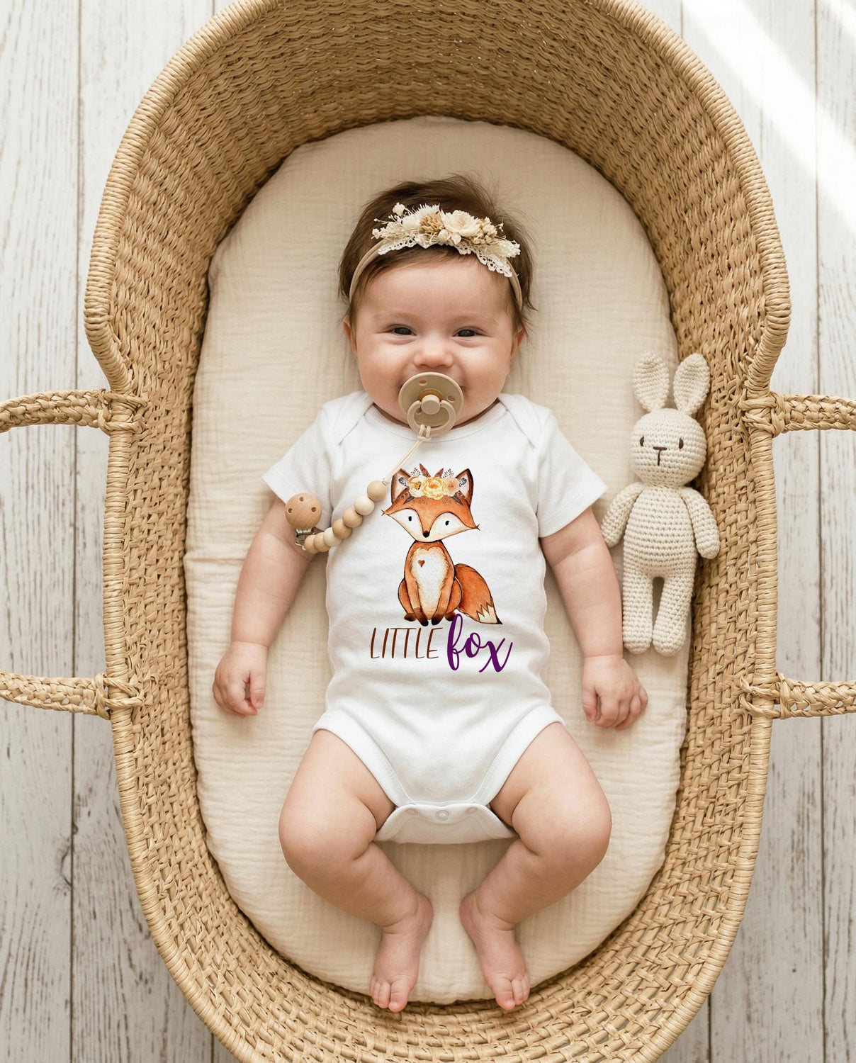 Baby Shower Gift, Little Fox, Baby Girl Gift, Fox shirt, Fox Theme, Fox Onesie®, Cute Baby Gift, Cute Baby Clothes, Woodland Theme,Baby Girl