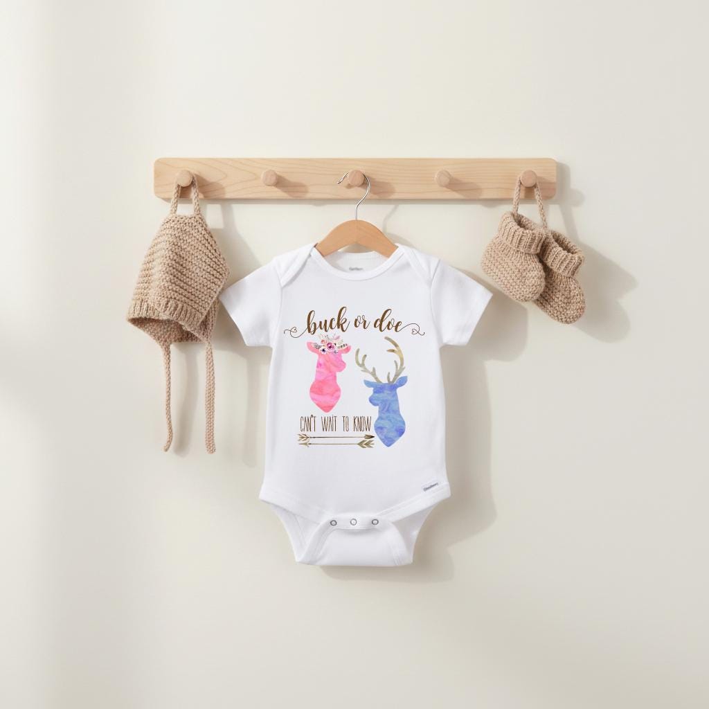 Gender Reveal, Buck or Doe, Pregnancy Reveal, Gender Reveal Theme, Baby Announcement, Baby Reveal, Big Sister, Big Brother, Baby Shower Deer