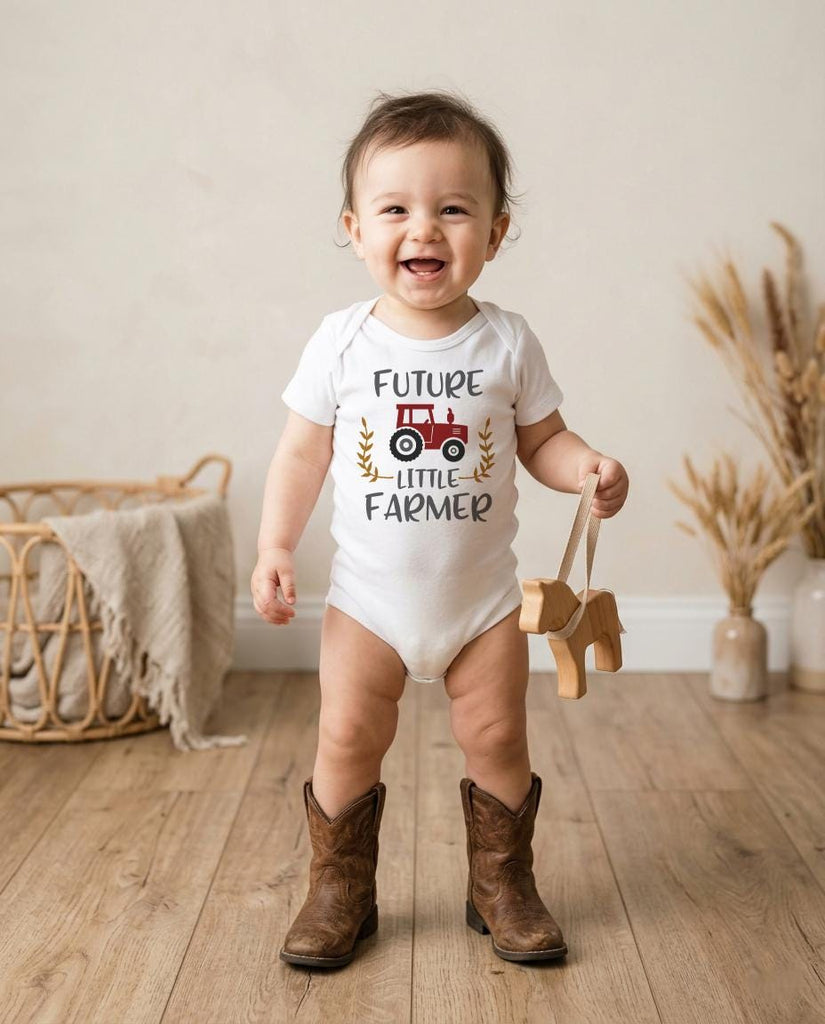 Pregnancy Announcement, Future Little Farmer, Baby Shower Gift, Country Baby Coming, Baby Reveal, Pregnancy Reveal, Baby Announcement, RED