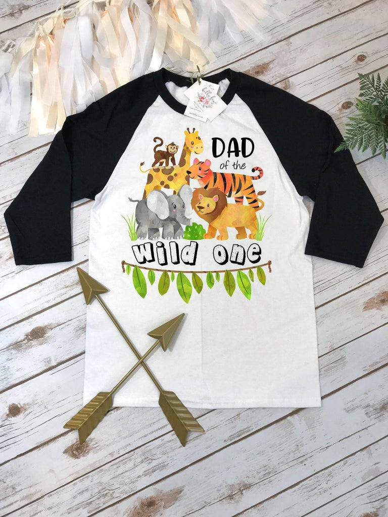 Dad of the Wild One Safari Birthday Shirt, Daddy and Me Outfit