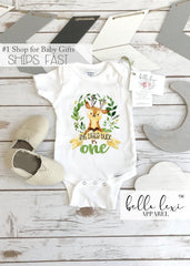 Woodland Birthday, Little Buck is One, First Birthday Onesie®, Woodland Party,, 1st Birthday Shirt, Boy Birthday, Wild One