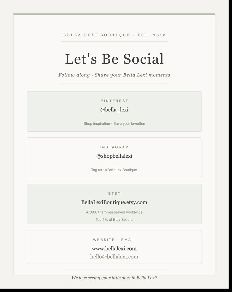 The image is a collage of various images related to the Bella Lexi Boutique, including a social media post, a website, and an email address. The image does not contain any text that can be described in fewer than 500 characters.