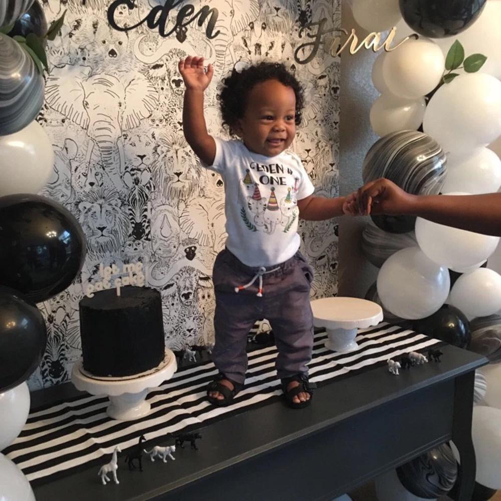 Wild One Safari Birthday Bodysuit, First Birthday Boy Outfit