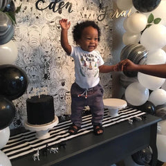 Wild One Safari Birthday Bodysuit, First Birthday Boy Outfit