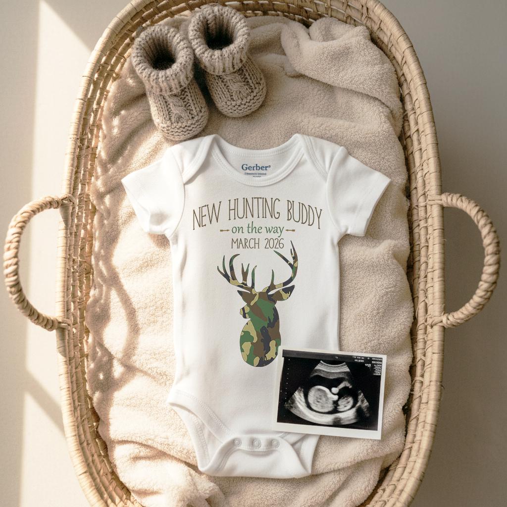 New Hunting Buddy Bodysuit, New Arrival Gift, Deer Shirt