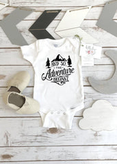 New Arrival Shirt, Adventure Begins, Family Gift Bodysuit