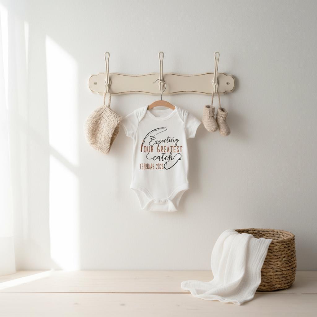 Our Greatest Catch Bodysuit, Fishing New Arrival Gift