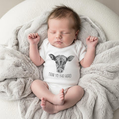 Baby Shower Gift, NEW TO the HERD, Western Nursery, Farm shirt, CowBOY, Cow Bodysuit, Farm Baby Gift, Cute Baby Clothes, Cow Theme, Farm baby