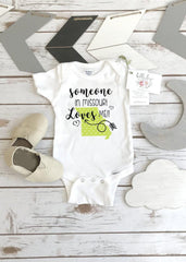 Missouri Onesie®, Baby Shower Gift, Someone in Missouri, State Onesie, from Missouri Love, Niece Gift, Gift from Auntie, Nephew Gifts, Aunt