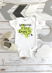 Texas Baby, Infant Gift, Someone in Texas, State Onesie, from Texas Love, Niece Gift, Gift from Auntie, Nephew Gifts, Texas Girl,