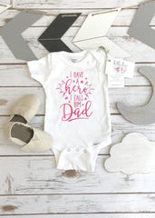Daddy Onesie®, I have a Hero I call him Dad, Daddy Gift, Daddy is my Hero, Father's Day Gift, Dad Gift from Daughter, Hero Bodysuit, Daddy